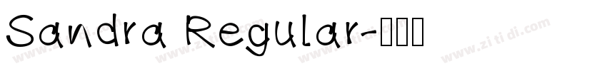 Sandra Regular字体转换